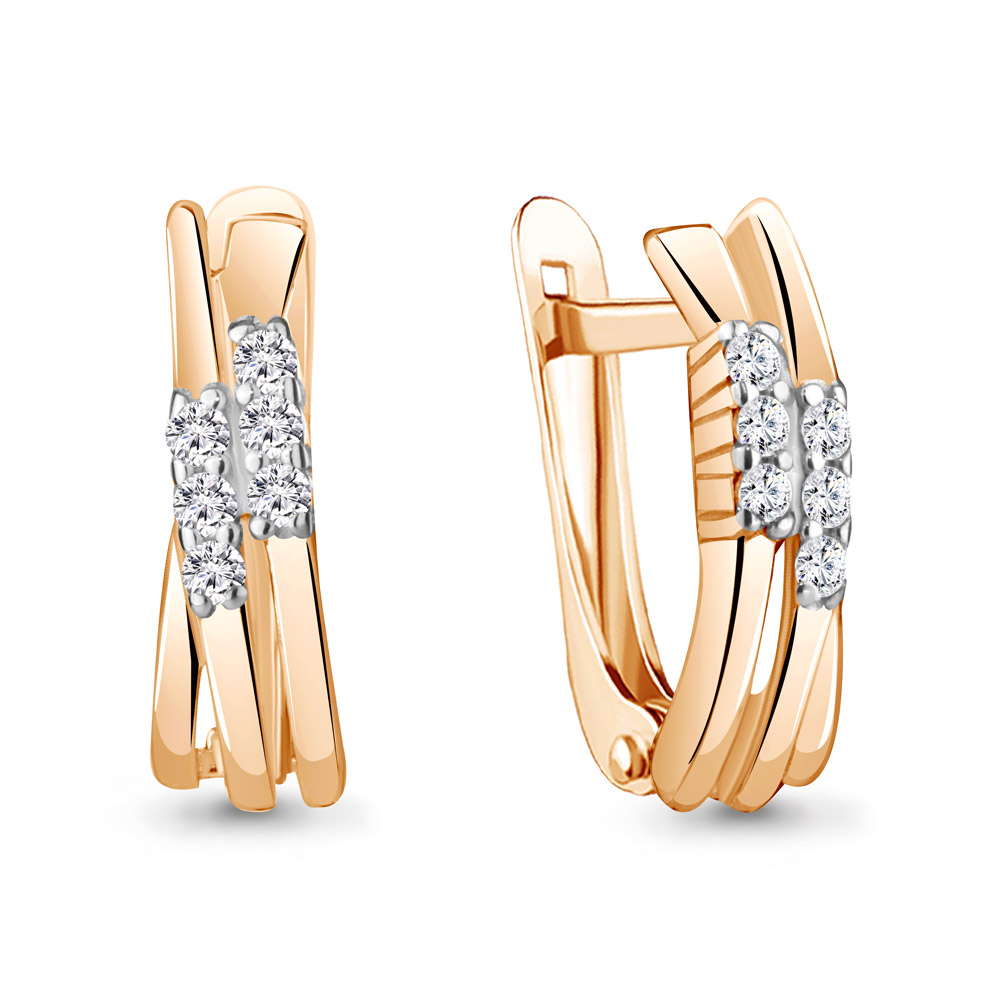 

Серьги из серебра с фианитом Aquamarine Aquamarine 49184А_925_з, 49184А_925_з