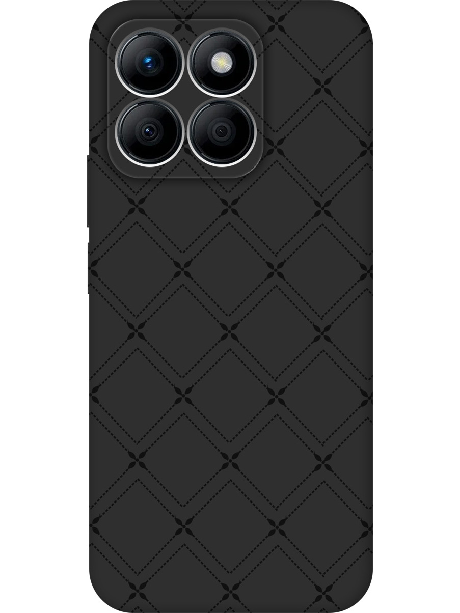 

Силиконовый чехол на Honor X8b с принтом "Стильные линии" матовый черный, 781973232