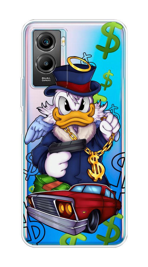 

Чехол на Vivo Y55s 5G "Scrooge McDuck with a Gold Chain", Красный;синий;белый, 266150-6