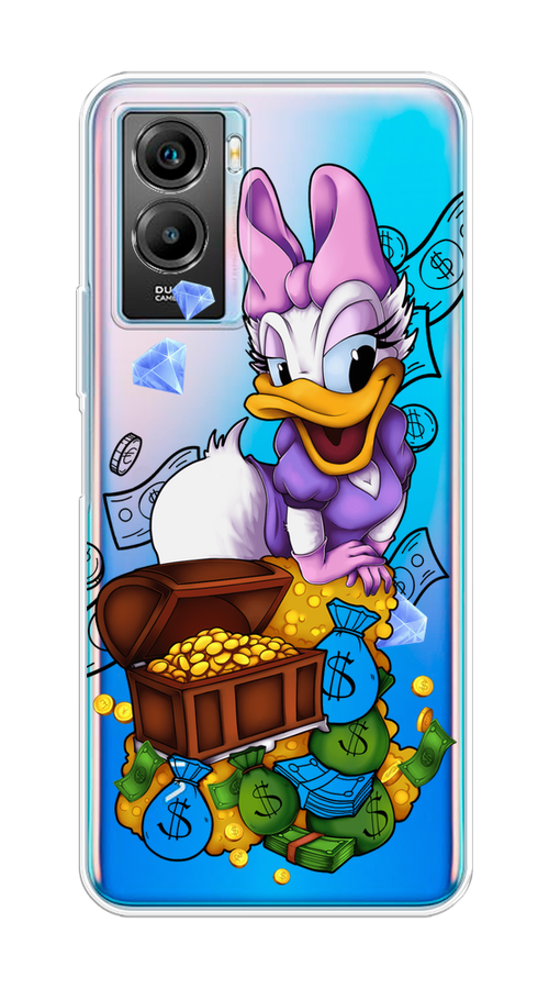 

Чехол на Vivo Y55s 5G "Rich Daisy Duck", Коричневый;белый;фиолетовый, 266150-6