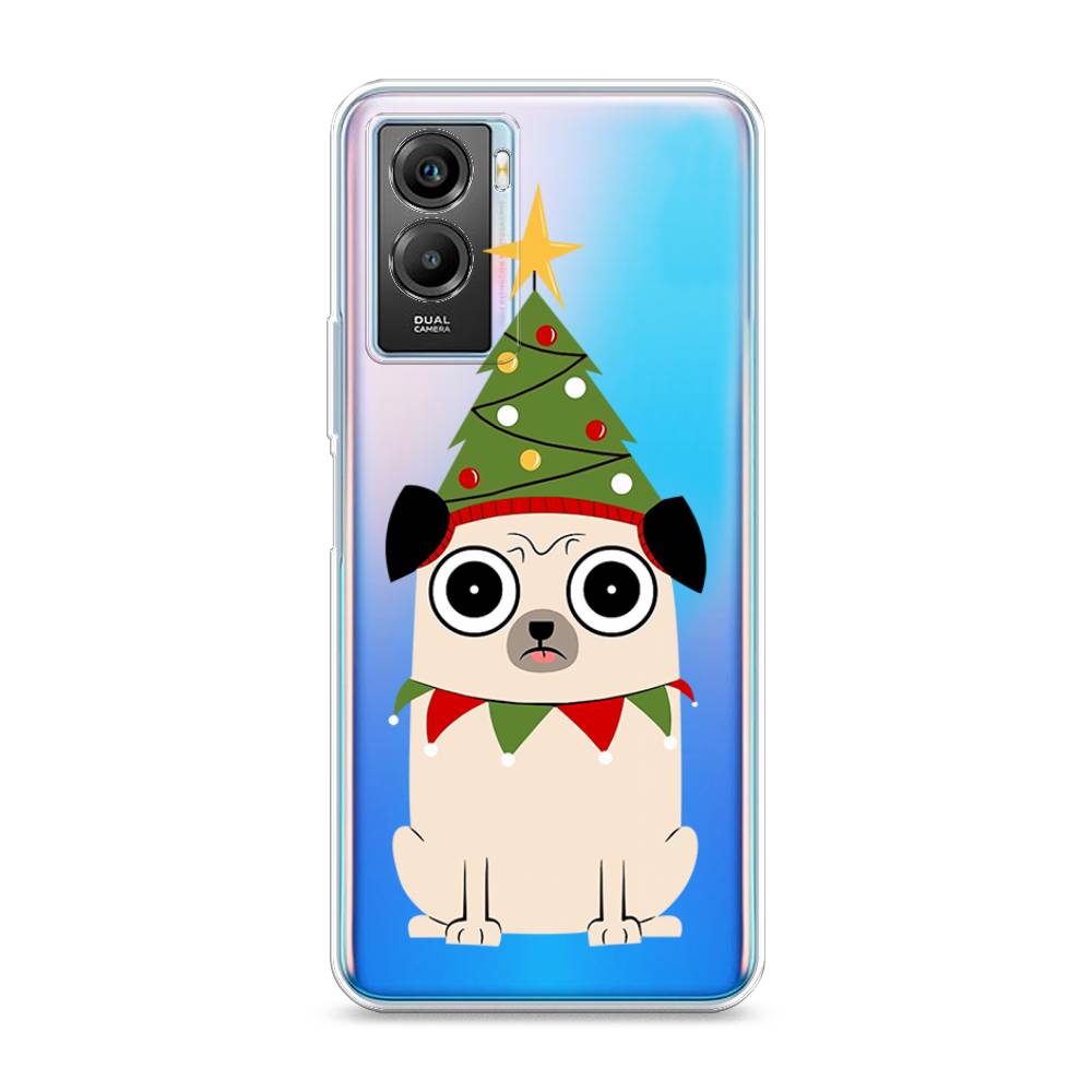 

Чехол на Vivo Y55s 5G "Собачка с ёлочкой", Бежевый;красный;зеленый, 266150-1