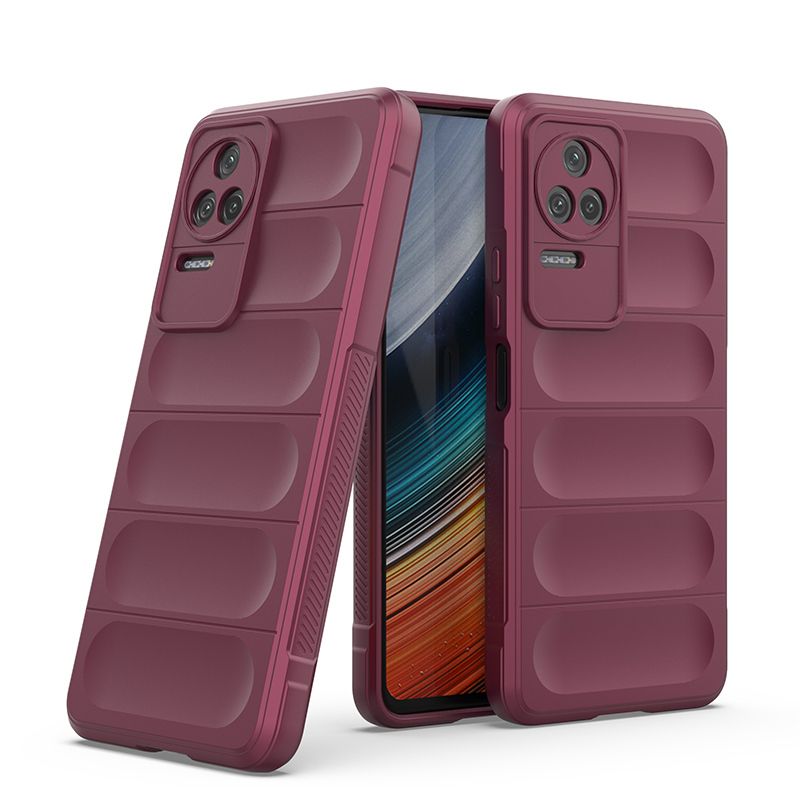 

Чехол Flexible Case для Xiaomi Poco F4 бордовый, Красный