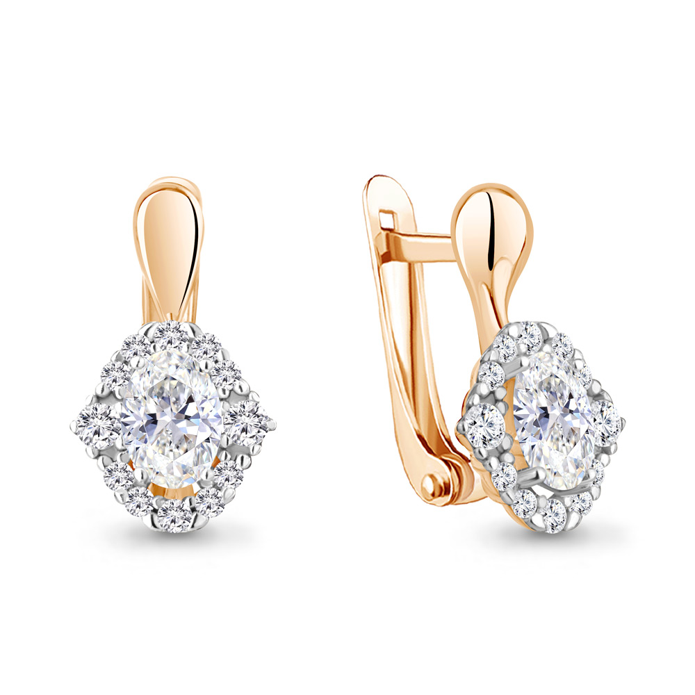 

Серьги из серебра с фианитом Aquamarine Aquamarine 49176А_925_з, 49176А_925_з