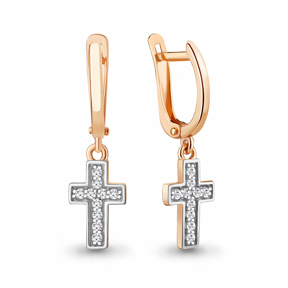 

Серьги из красного золота с фианитом Aquamarine Aquamarine 49173А_585_кз, 49173А_585_кз
