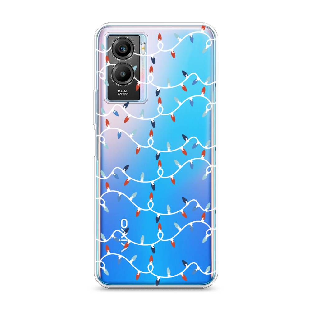 

Чехол на Vivo Y55s 5G "Разноцветная гирлянда", Белый;красный;синий, 266150-5