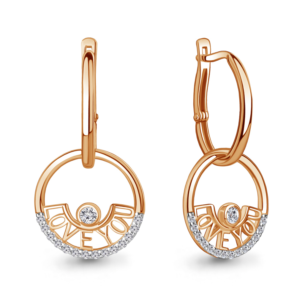 

Серьги из серебра с фианитом Aquamarine Aquamarine 49164А_925_з, 49164А_925_з