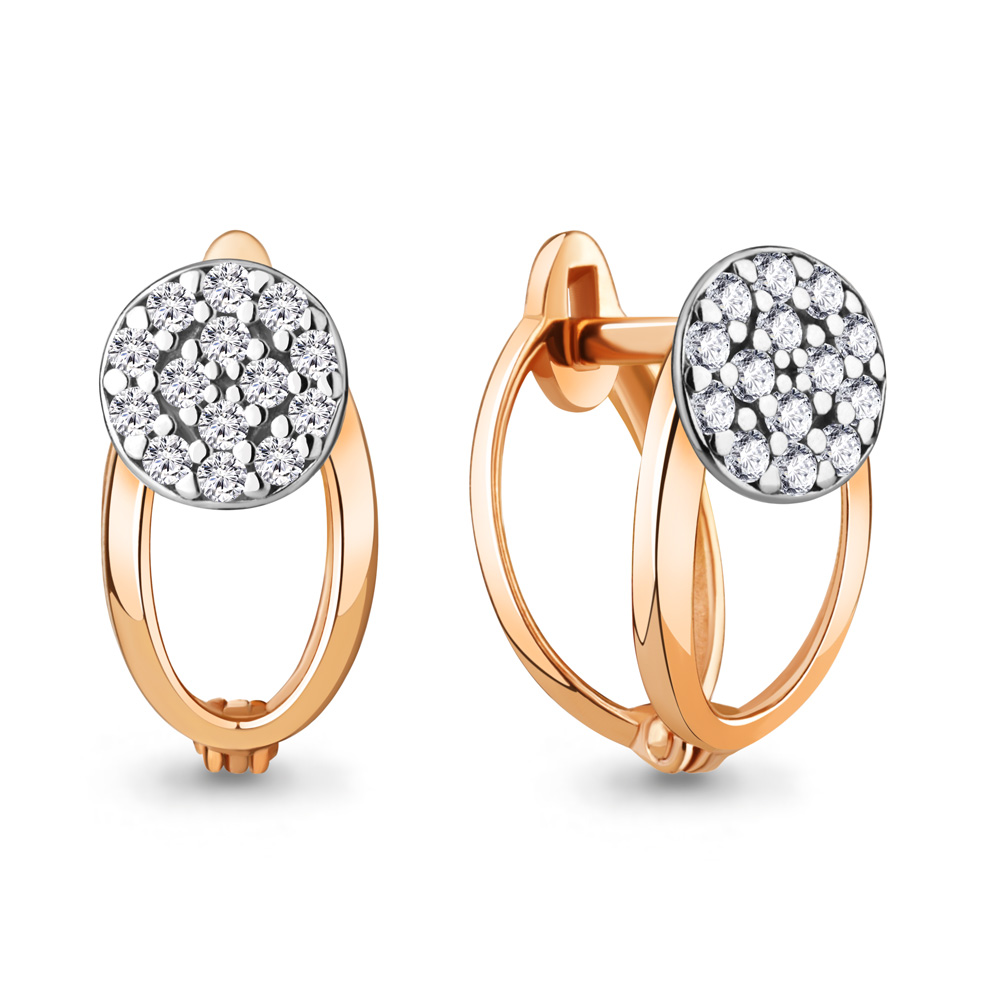 

Серьги из серебра с фианитом Aquamarine Aquamarine 49159А_925_з, 49159А_925_з