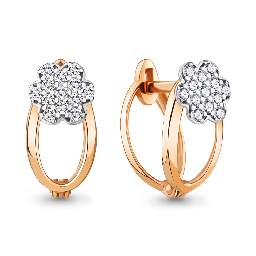 

Серьги из серебра с фианитом Aquamarine Aquamarine 49158А_925_з, 49158А_925_з
