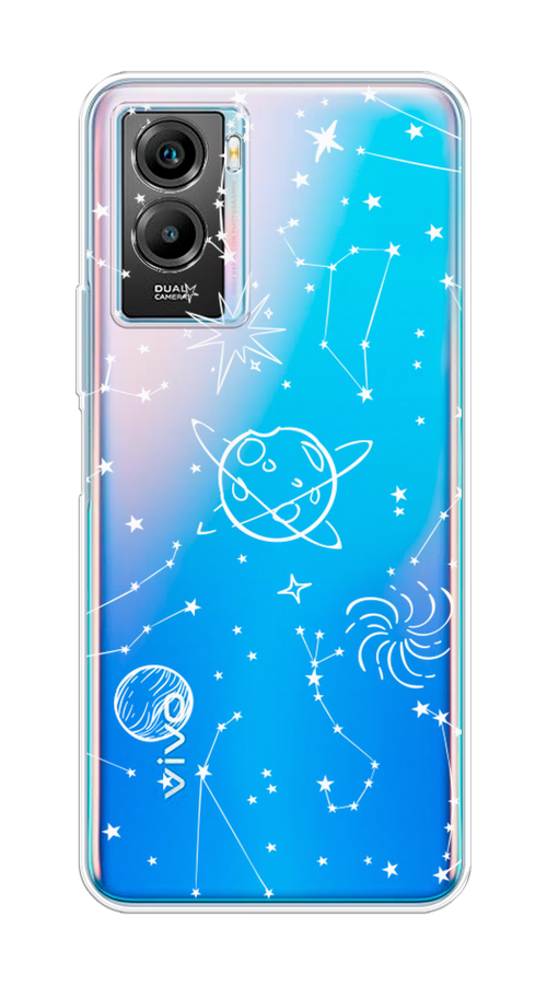 

Чехол на Vivo Y55s 5G "Планеты в космосе", Белый, 266150-2