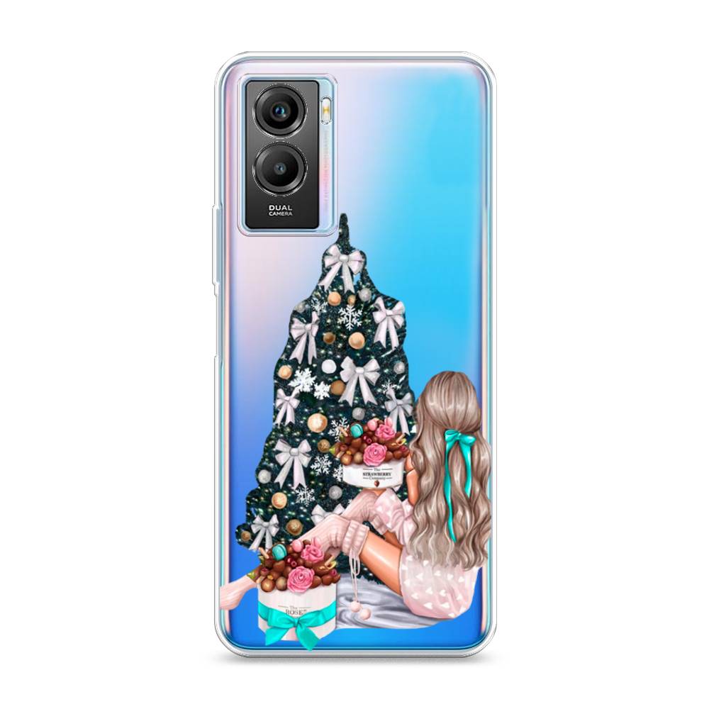

Чехол на Vivo Y55s 5G "New Year", Зеленый;бежевый;голубой, 266150-5