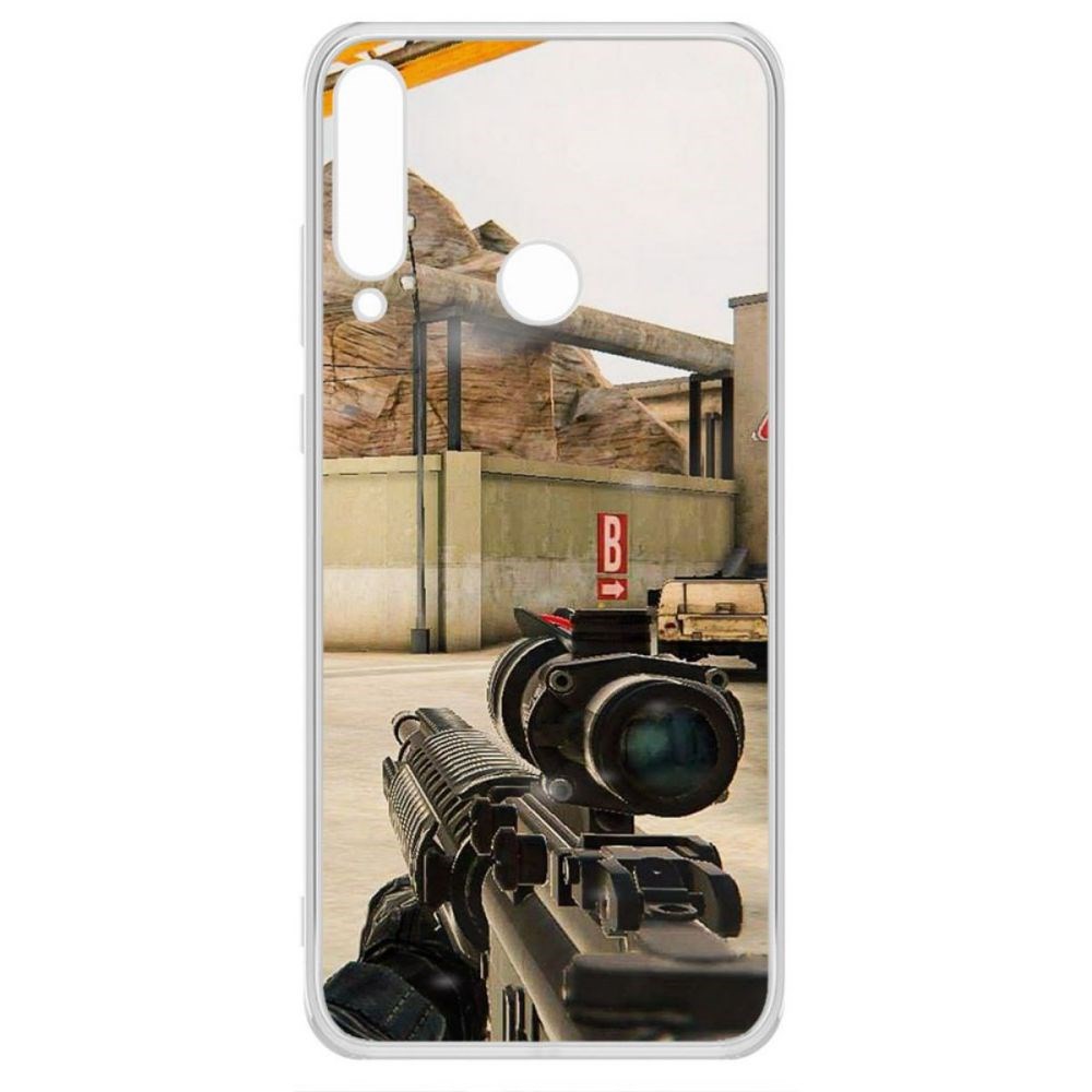 

Чехол-накладка Krutoff Standoff 2 - Оптика для Huawei Y6P, Прозрачный