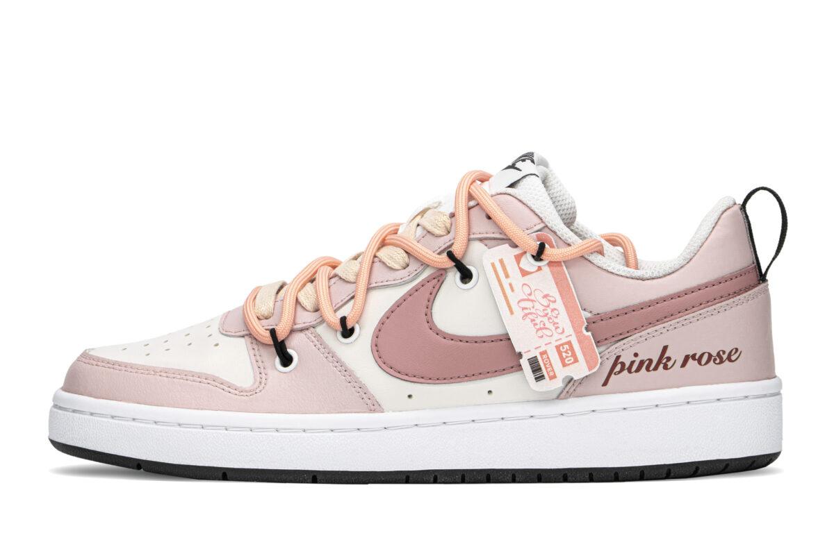 

Кеды унисекс Nike Court Borough FZBB GS розовые 38.5 EU, Розовый, Court Borough FZBB GS