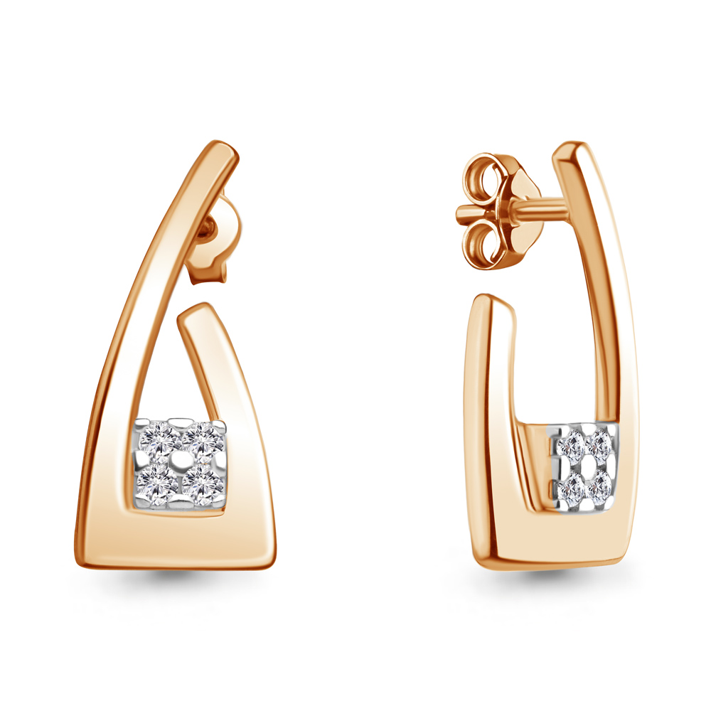 

Серьги из серебра с фианитом Aquamarine Aquamarine 49153А_925_з, 49153А_925_з