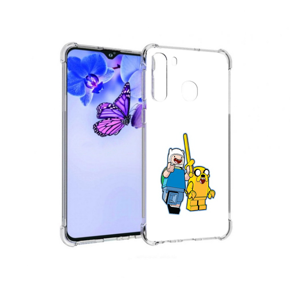 

Чехол MyPads Tocco для Samsung Galaxy A21 время приключений лего (PT226904.547.274), Прозрачный, Tocco