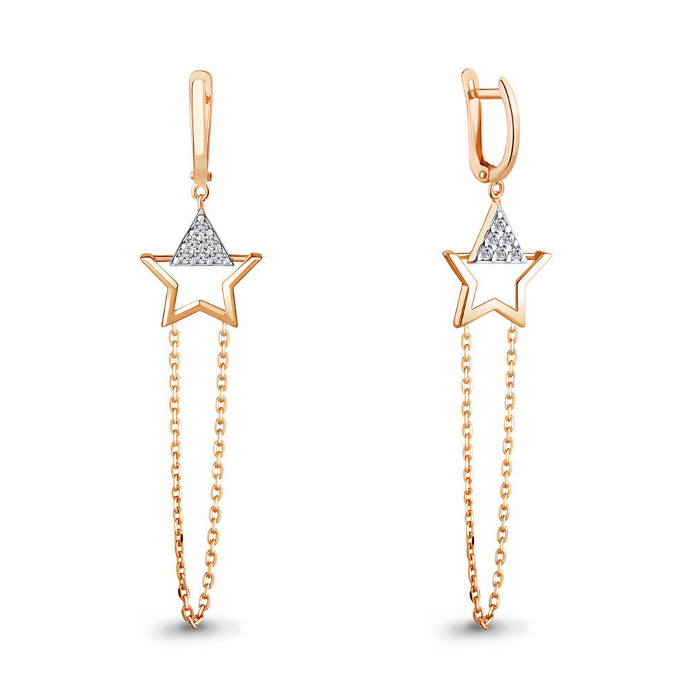 

Серьги из серебра с фианитом Aquamarine Aquamarine 49147А_925_з, 49147А_925_з