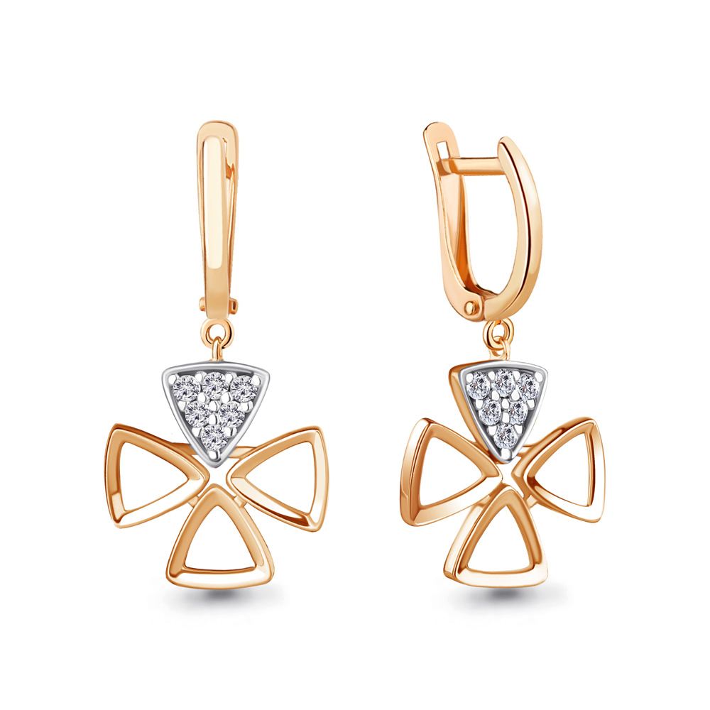 

Серьги из серебра с фианитом Aquamarine Aquamarine 49144А_925_з, 49144А_925_з