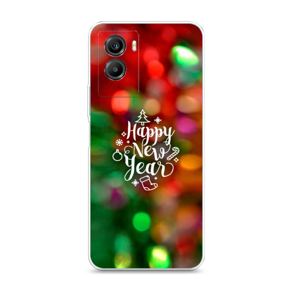 

Чехол на Vivo Y55s 5G "Новый Год на елке", Зеленый;красный;желтый, 266150-5