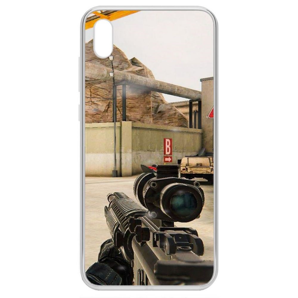 

Чехол-накладка Krutoff Standoff 2 - Оптика для Huawei Y5 (2019), Прозрачный