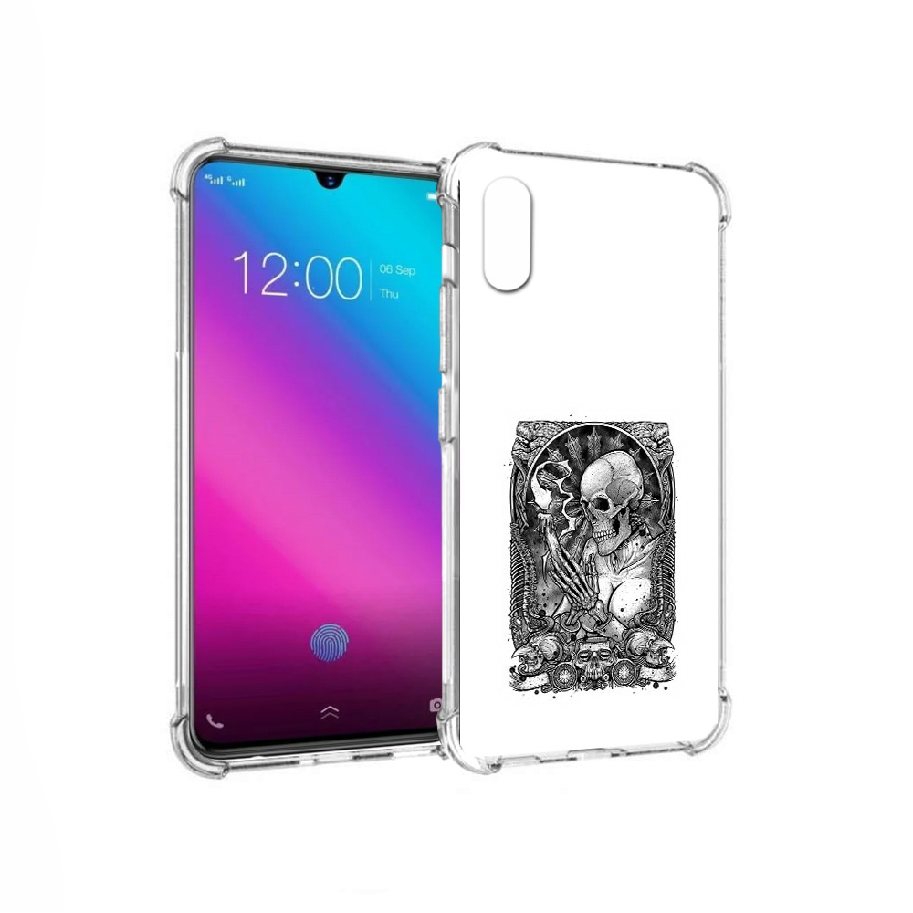 

Чехол MyPads Tocco для Vivo V11 девушка скелет (PT117900.427.316), Прозрачный, Tocco