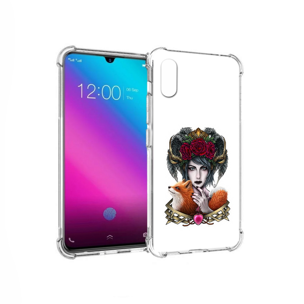 

Чехол MyPads Tocco для Vivo V11 девушка с лисой (PT117900.427.314), Прозрачный, Tocco