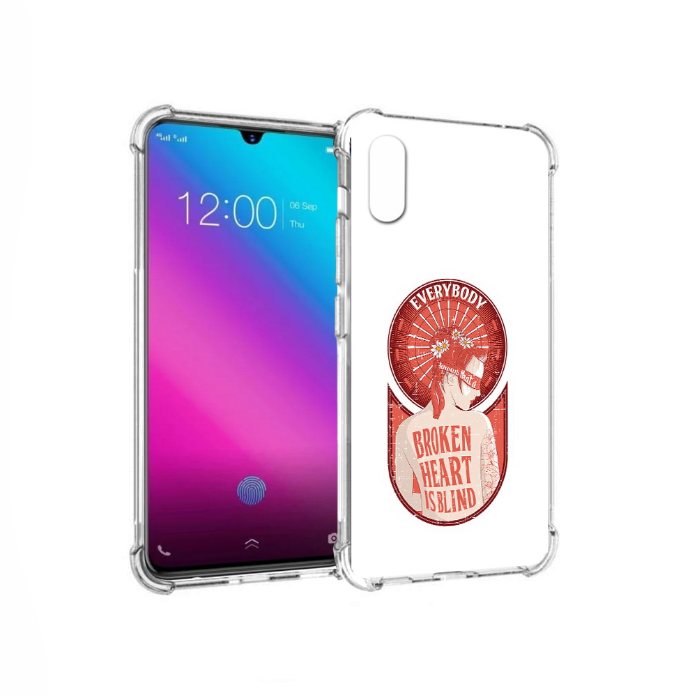 

Чехол MyPads Tocco для Vivo V11 девушка разбитое сердце (PT117900.427.310), Прозрачный, Tocco