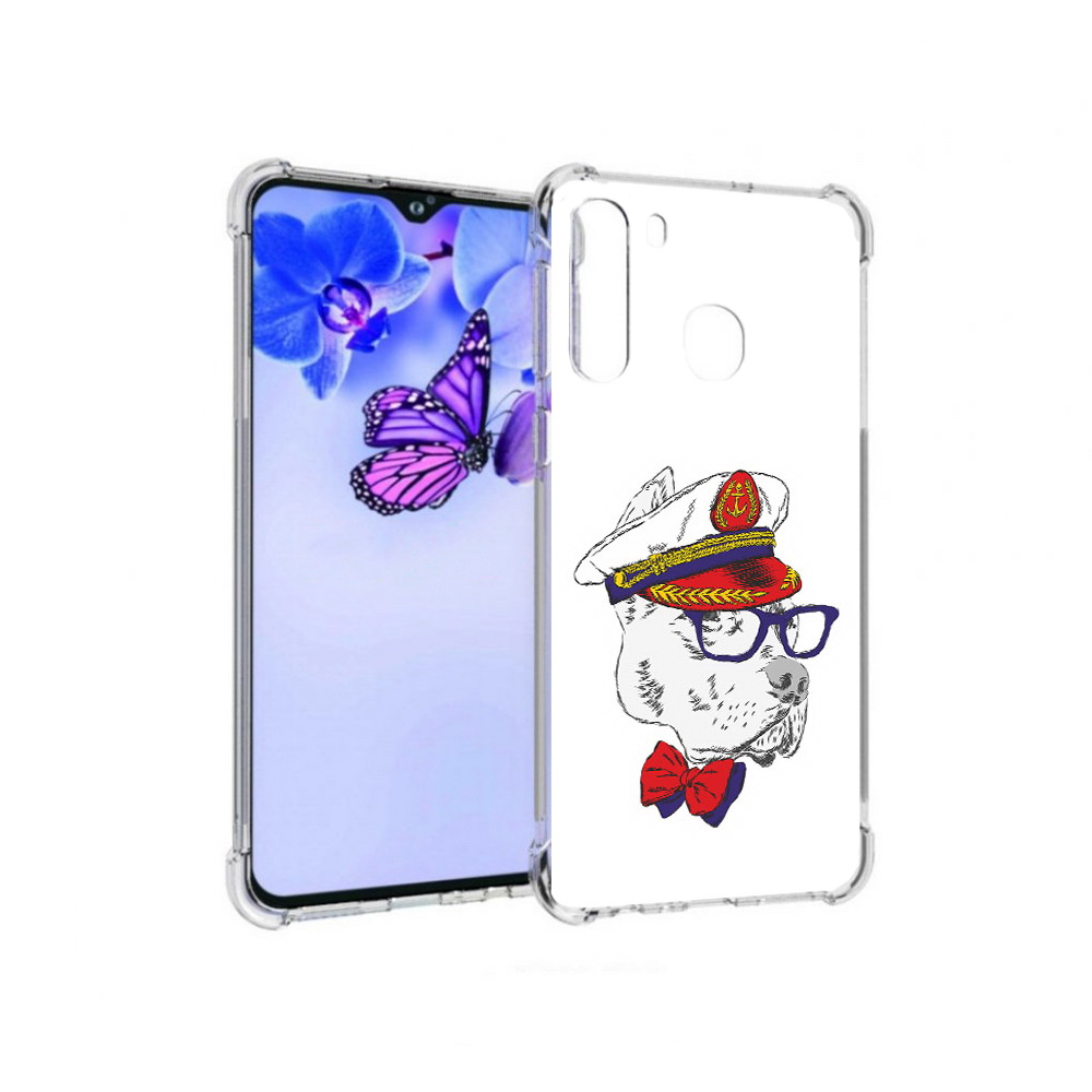 

Чехол MyPads Tocco для Samsung Galaxy A21 бульдог (PT226904.547.251), Прозрачный, Tocco