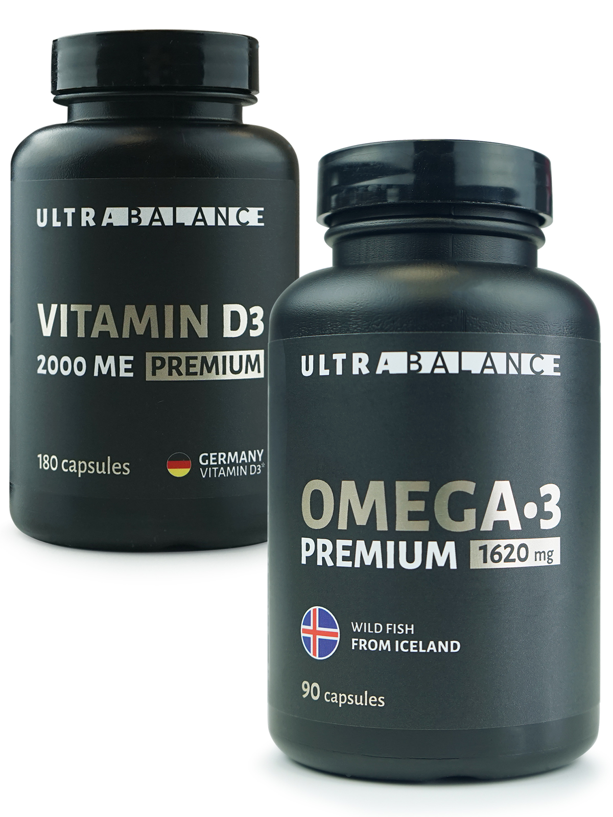 Купить Набор UltraBalance Vitamin D-3 капсулы 180 шт. и Omega 3 рыбий жир капсулы 90 шт.