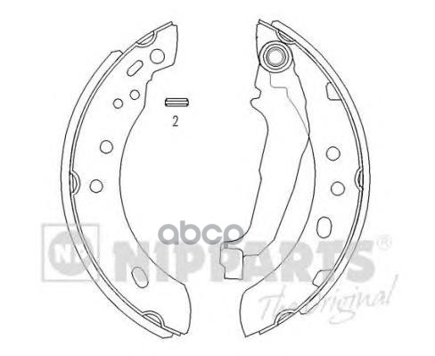 Комплект тормозных колодок NIPPARTS J3501043