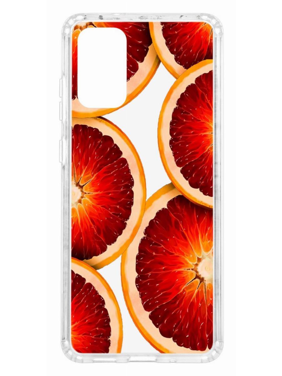 фото Чехол на samsung galaxy s20 plus kruche print orange кruче