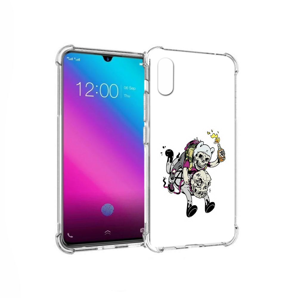 

Чехол MyPads Tocco для Vivo V11 время приключений скелеты (PT117900.427.277), Прозрачный, Tocco