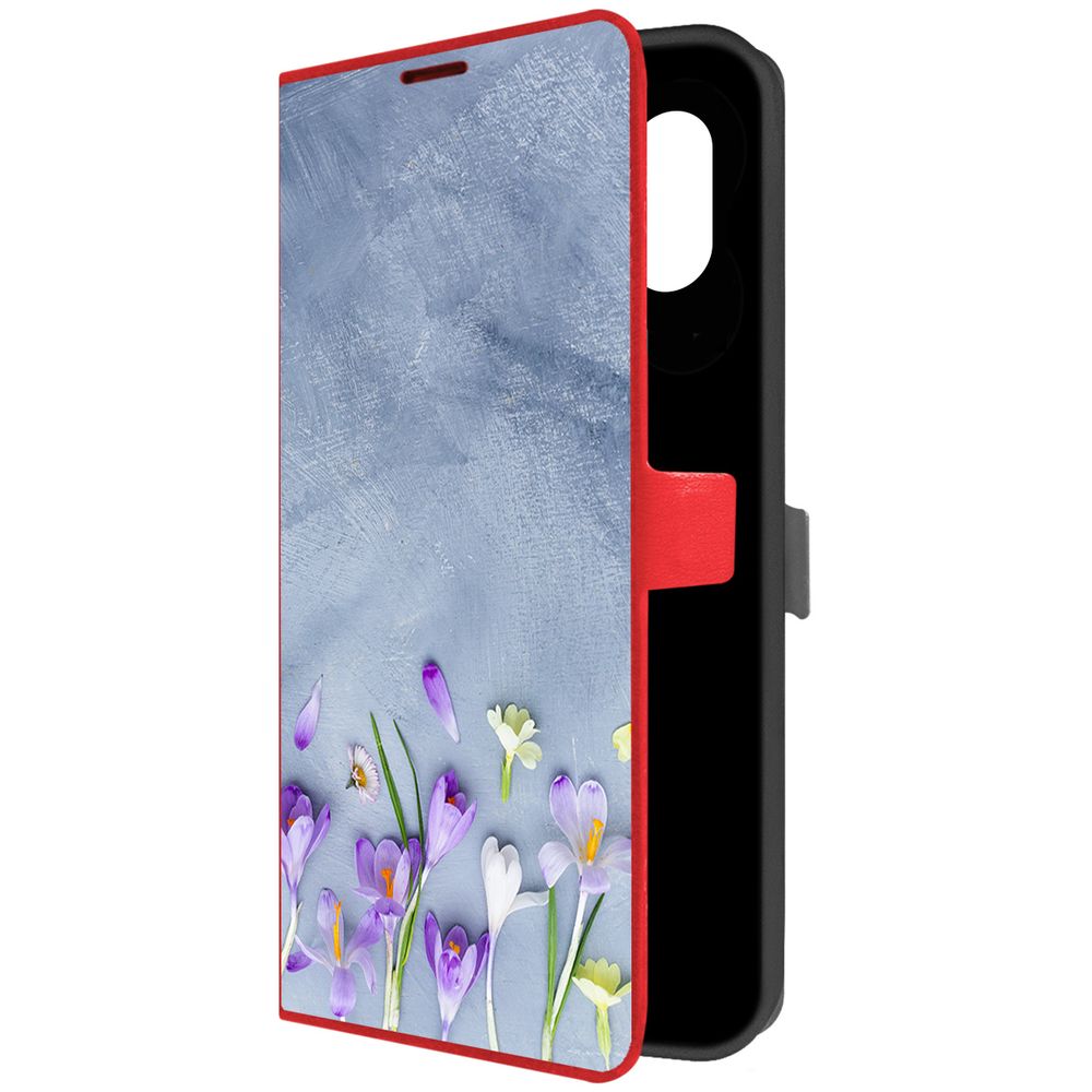 

Чехол-книжка Eco Book для Samsung Galaxy A04e (A042) Цветочное настроение (красный)