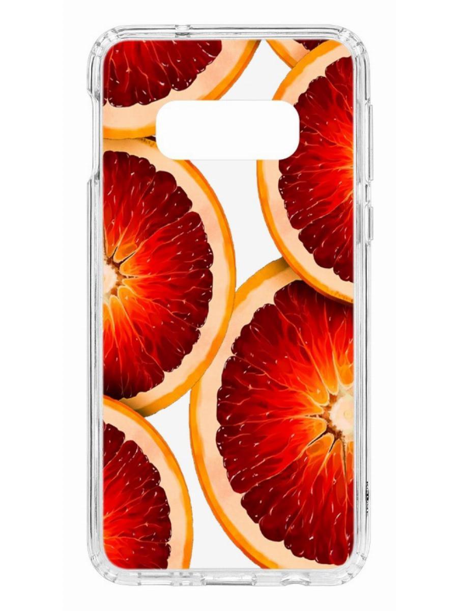 фото Чехол на samsung galaxy s10e kruche print orange кruче