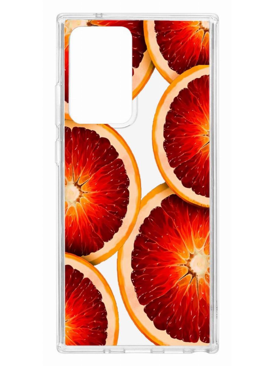 Чехол на Samsung Galaxy Note 20 Ultra Kruche Print Orange