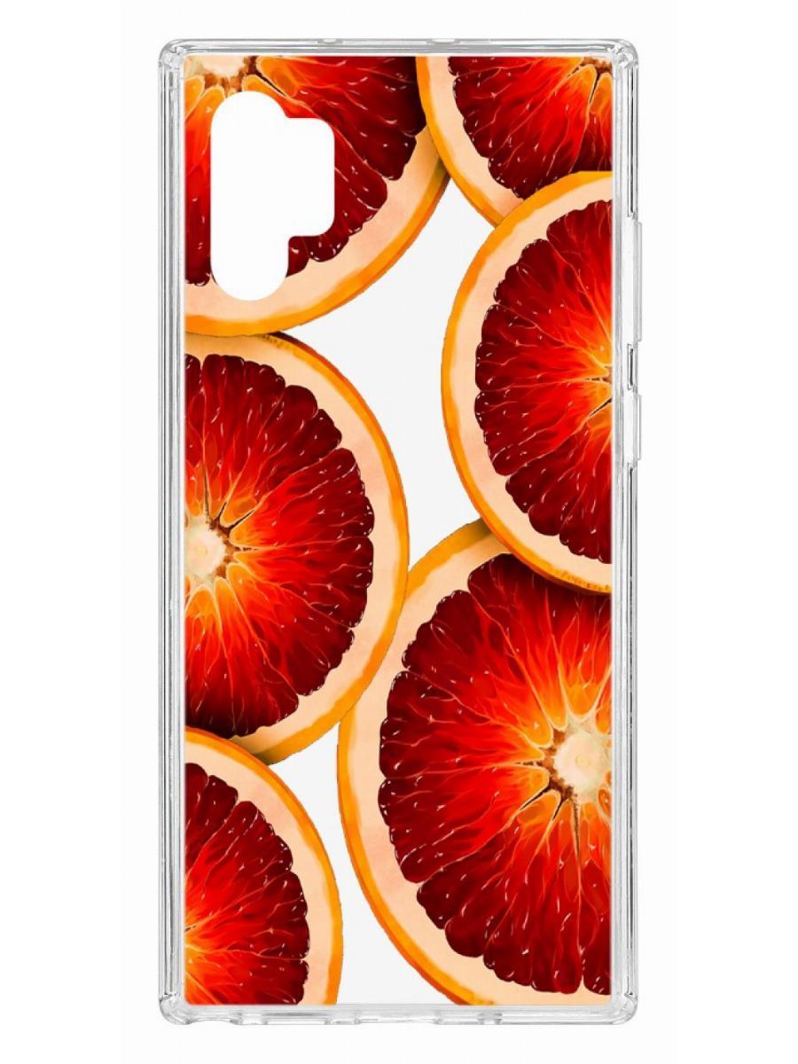 Чехол на Samsung Galaxy Note 10+ Kruche Print Orange