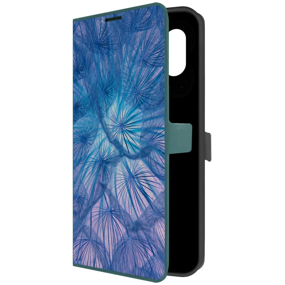 

Чехол-книжка Eco Book для Samsung Galaxy A04e (A042) Синий одуванчик (зелёный опал), Зеленый