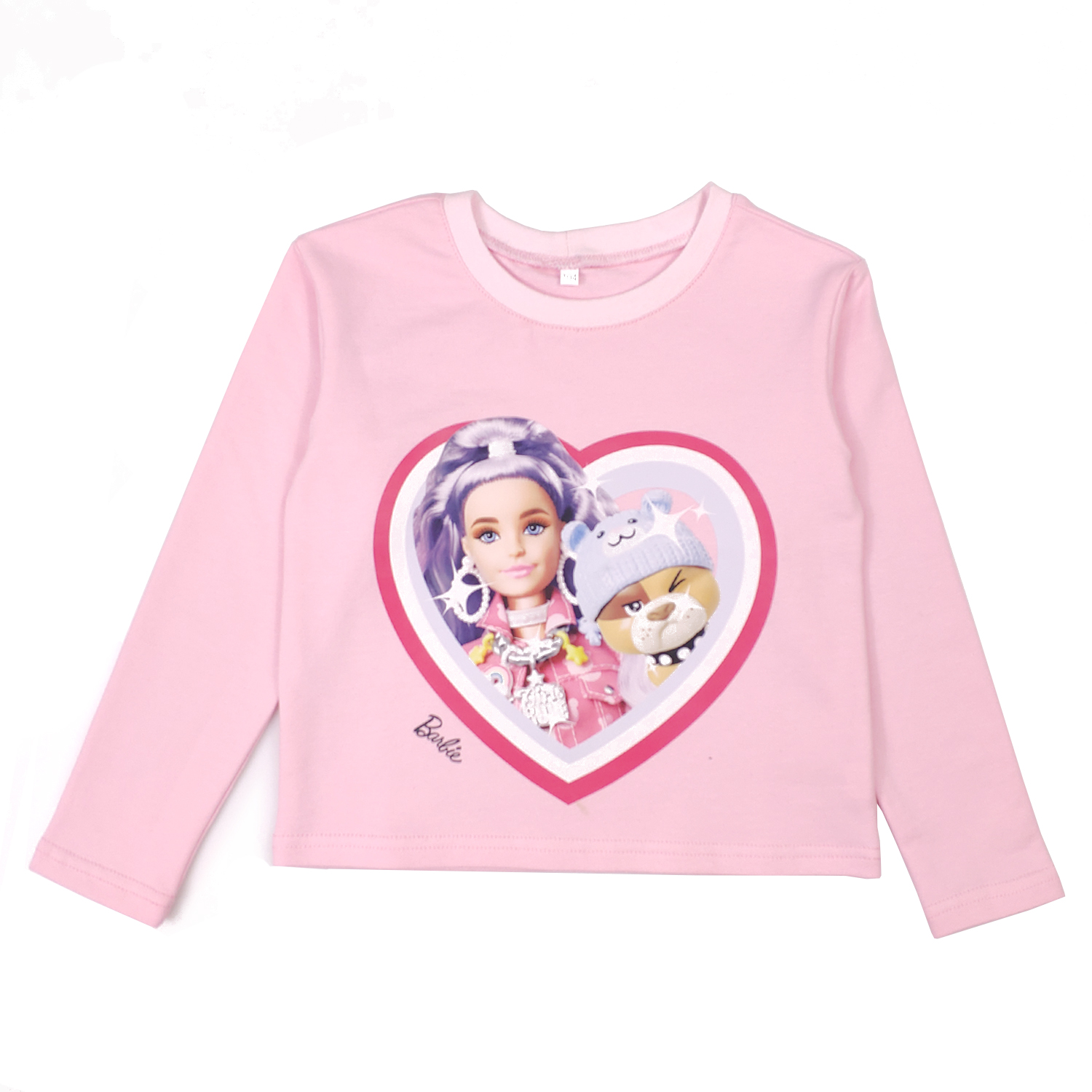 фото Свитшот детский coockoo barbie extra розовый р.116 ext_swe-pink_heart_116