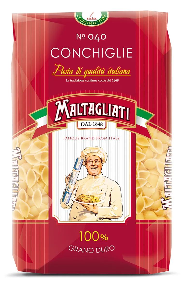 фото Макаронные изделия maltagliati conchiglie №40 450 г
