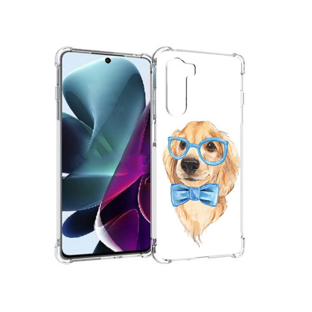 

Чехол MyPads Tocco для Motorola Moto G200 Собака интеллигент (PT227076.355.159), Прозрачный, Tocco