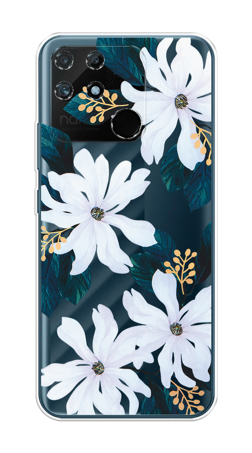 

Чехол на Realme Narzo 50A "Delilah Flower", Зеленый;белый, 258450-1