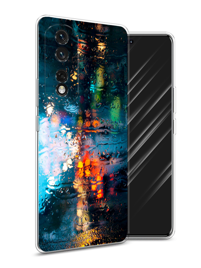 

Чехол Awog на Honor 80 Pro "Абстракция 28", Голубой, 6120450-3