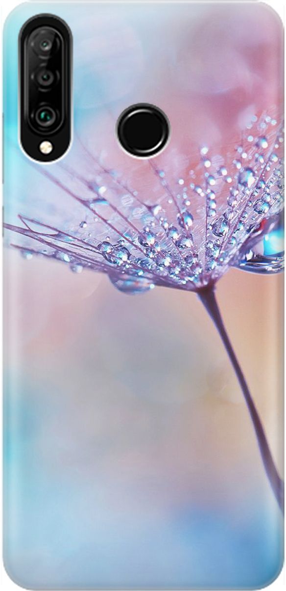 

Чехол на Honor 20 Lite/20s/Huawei P30 Lite "Капелька на одуванчике", Голубой;розовый, 1465