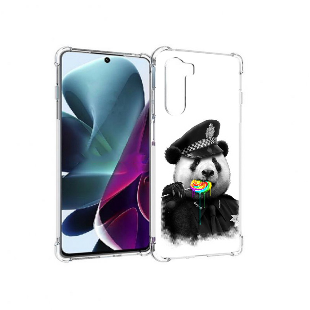 

Чехол MyPads Tocco для Motorola Moto G200 Панда полиция (PT227076.355.130), Прозрачный, Tocco