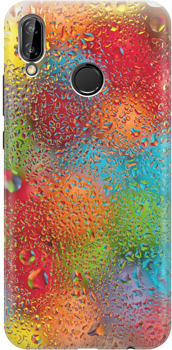 

Чехол на Huawei P20 Lite/Nova 3e "Капли и разноцветные шары", Голубой;зеленый, 1463