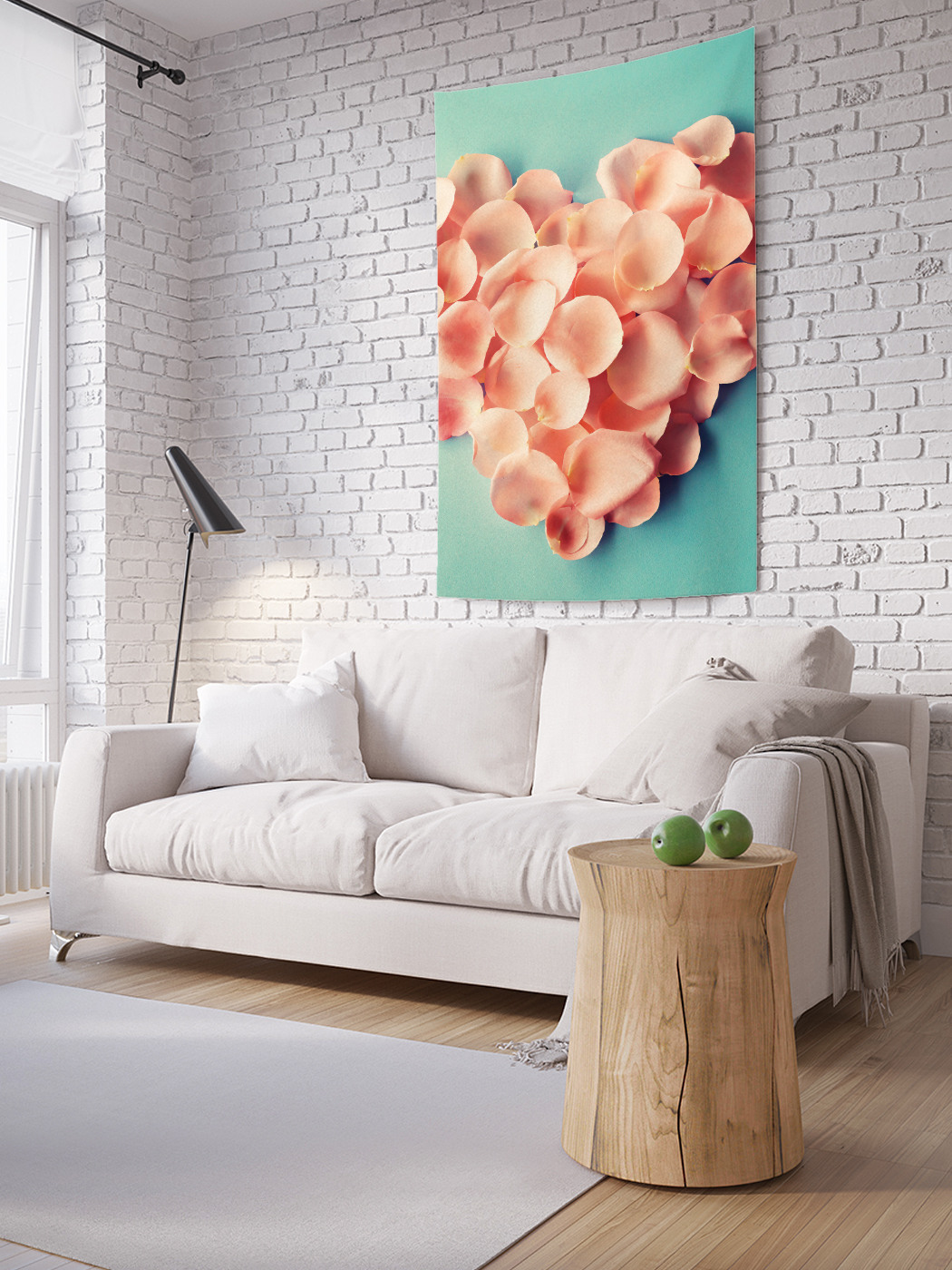 

Вертикальное фотопанно на стену JoyArty Сердце из лепестков 150x200 см, Сердце из лепестков