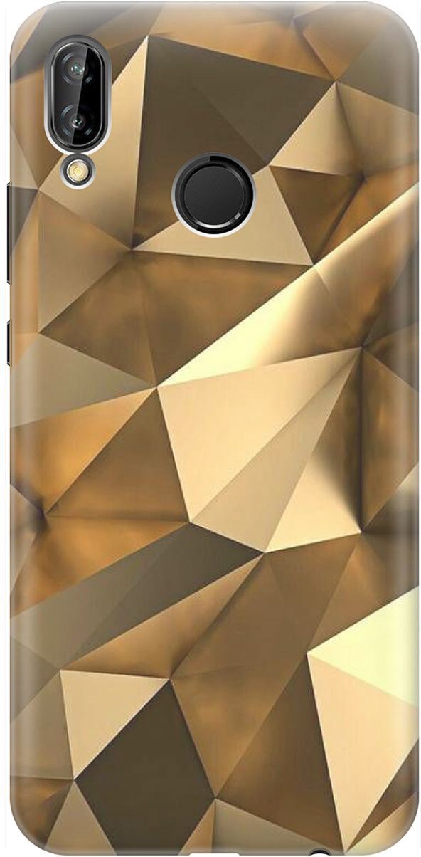 

Чехол на Huawei P20 Lite/Nova 3e с принтом "Бронзовые грани", Коричневый, 1463