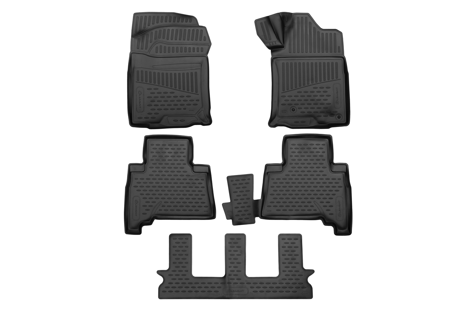 

Коврики 3D в салон для TOYOTA Land Cruiser Prado 2009- П.Р., внед,. 5шт. (полиуретан)