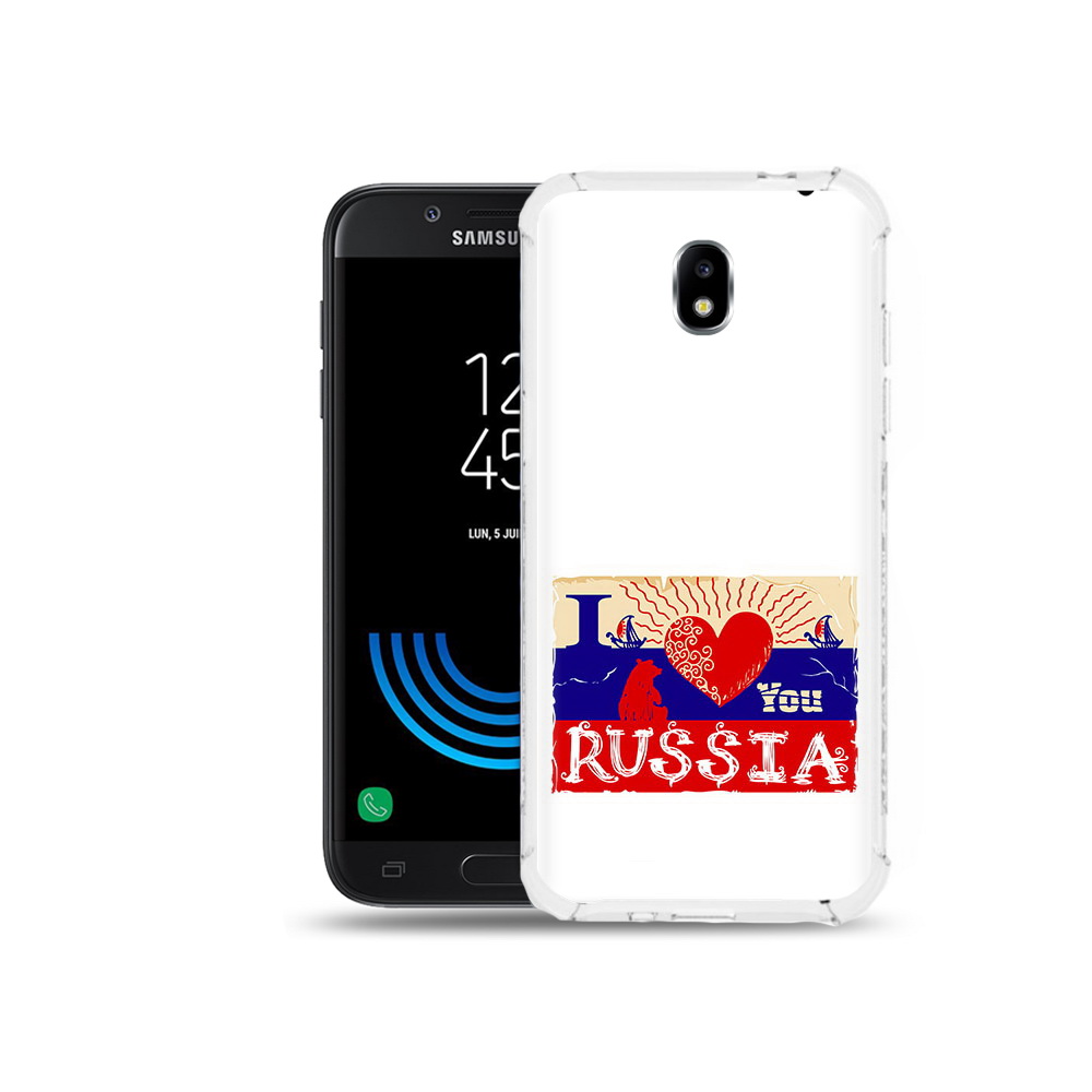 

Чехол MyPads Tocco для Samsung Galaxy J5 (2017) Люблю Россию, Прозрачный, Tocco