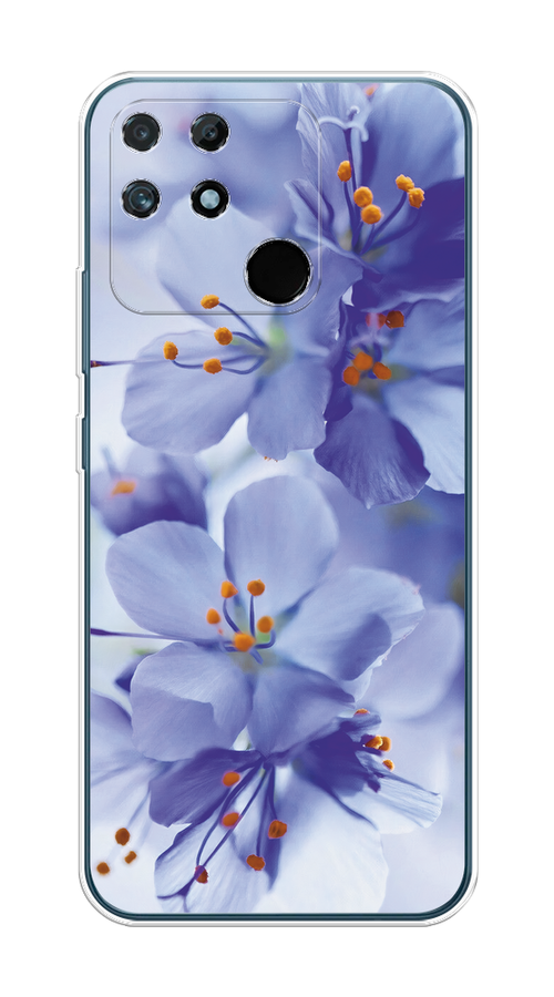 

Чехол на Realme Narzo 50A "Фиолетовые цветки", Фиолетовый;синий, 258450-1