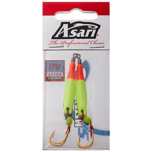 

Приманка Asari Mino Lite #12гр 57 Orange Head, Оранжевый;зеленый