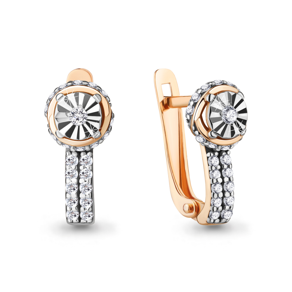 

Серьги из серебра с фианитом Aquamarine Aquamarine 49140А_925_з, 49140А_925_з